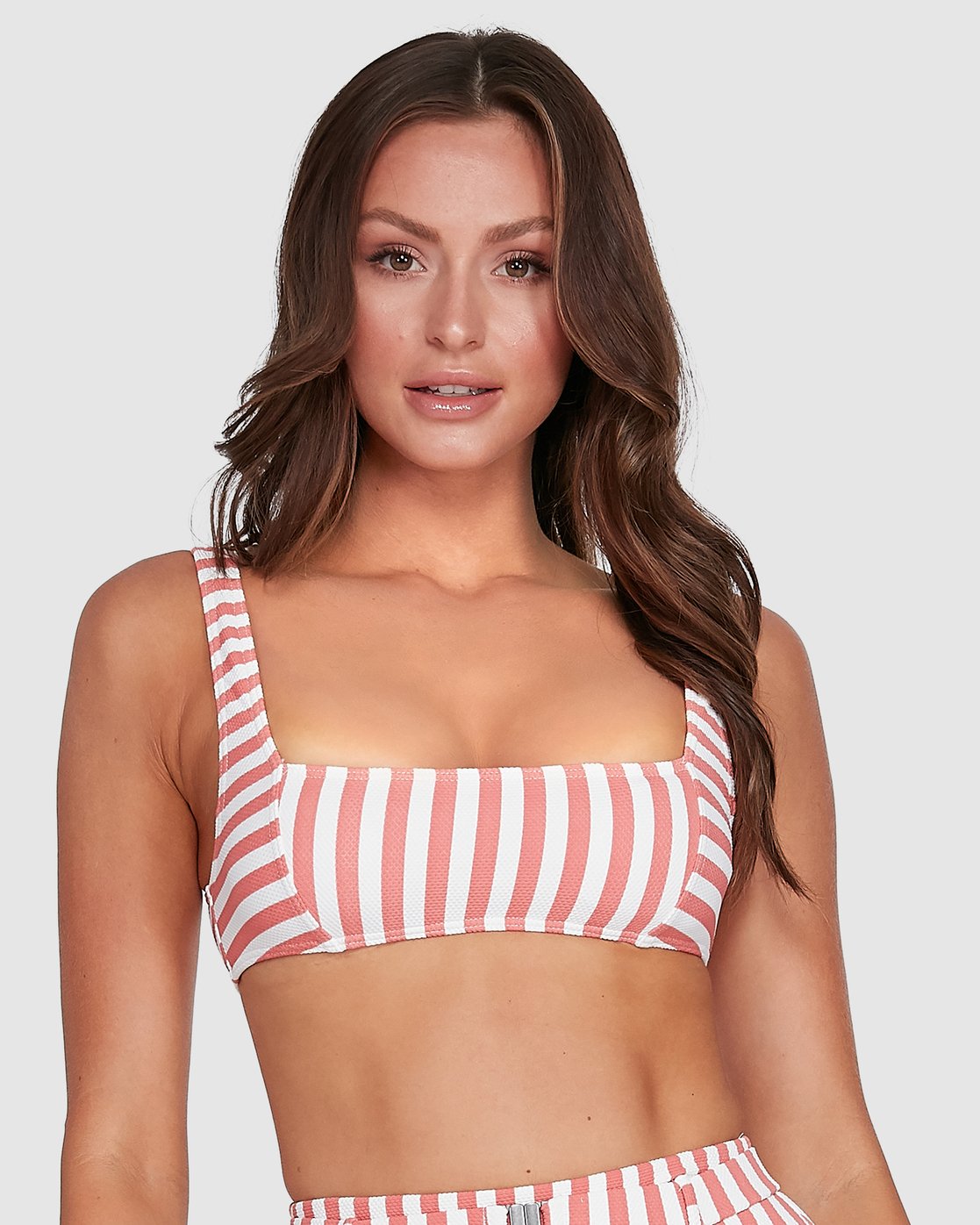 Cassy Stripe Square Bralette Bikini Top 9355844051185 Billabong