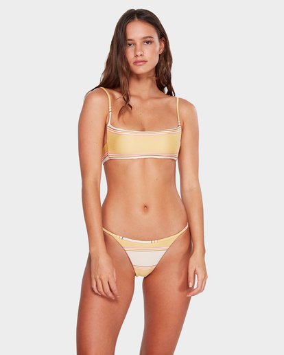 Tanlines Stripe Bralette Bikini Top Billabong