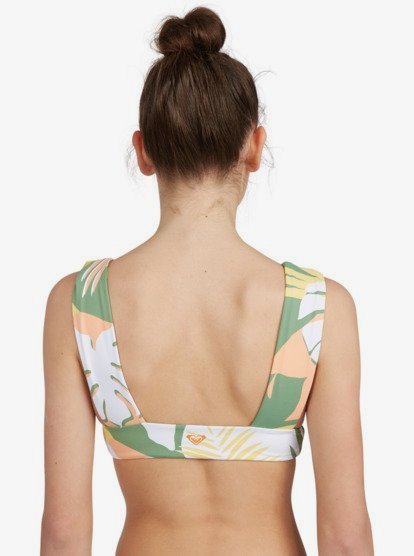 Wildflowers Reverisble Elongated Tri Bikini Top For Women Roxy