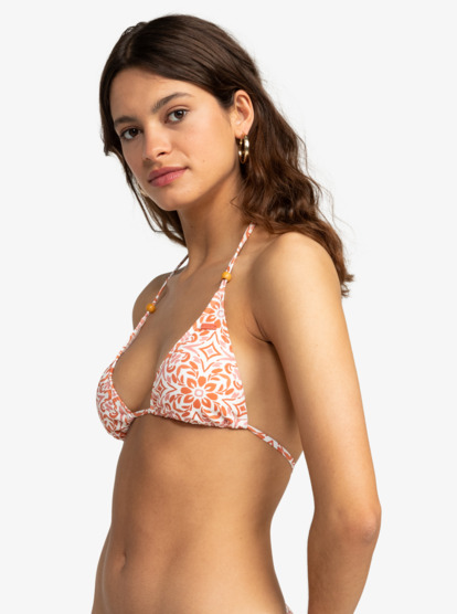 Fresco Tile Tri Bikini Top For Women Roxy