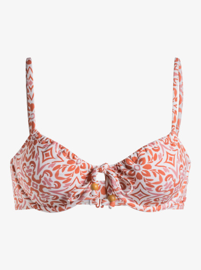 Womens Fresco Tile Underwire Bikini Top Roxy