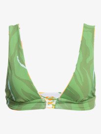 Wildflowers Reverisble Elongated Tri Bikini Top For Women Roxy