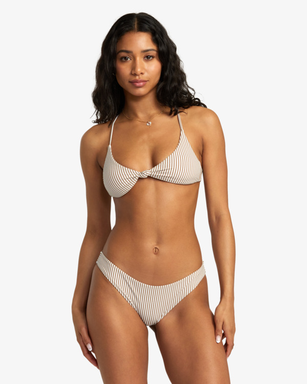 Linear Top De Bikini Cruzado En La Espalda Para Mujer Rvca