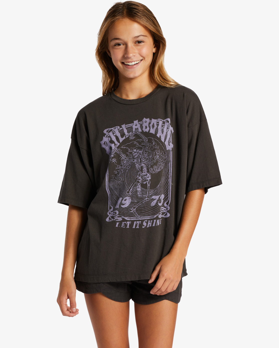 Billabong Girl's Let It Shine T-Shirt Black