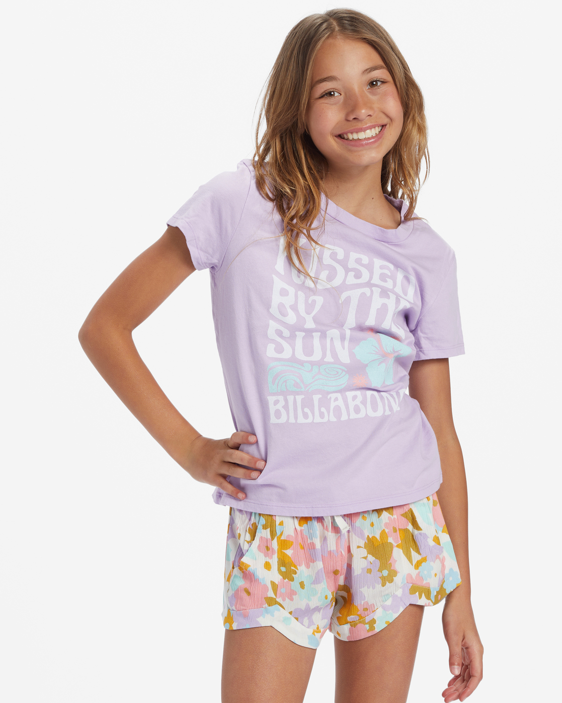 Billabong Girl's Kissed By The Sun T-Shirt Purple