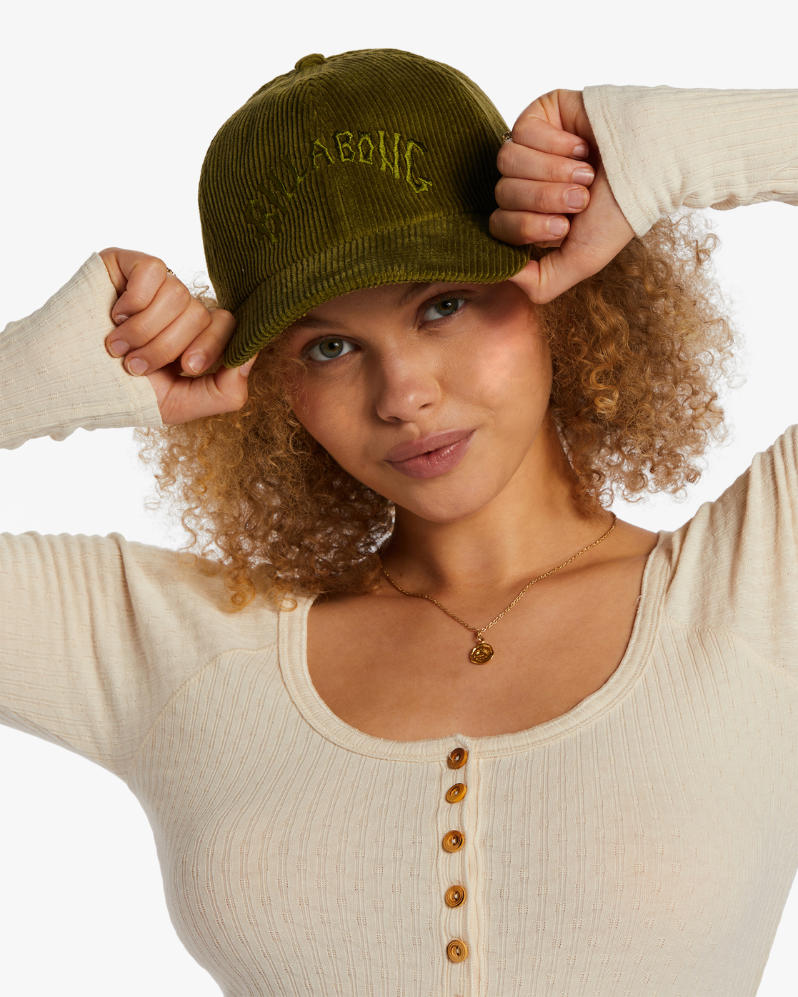 Billabong Dad Cap Strapback Hat for Women Green