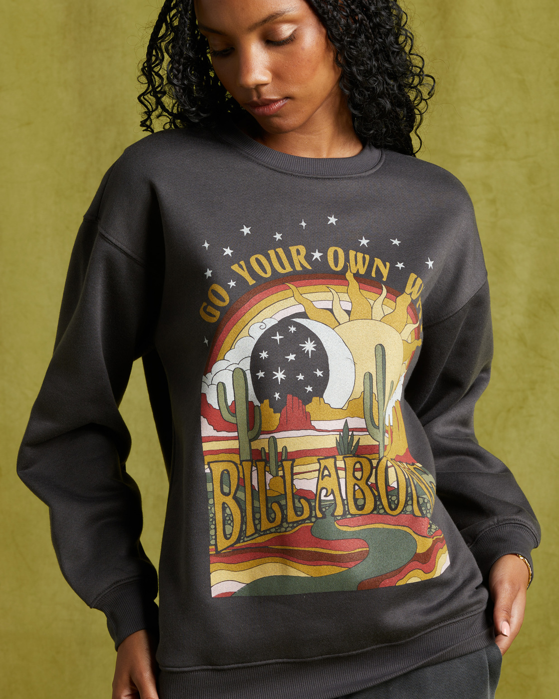 Billabong Go Your Own Way Sweatshirt for Women Black