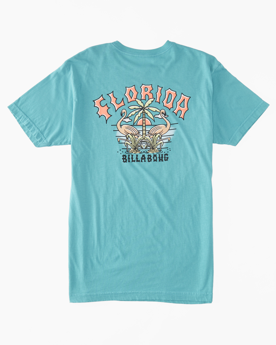 Billabong Flamingo Arch T-Shirt for Men Green