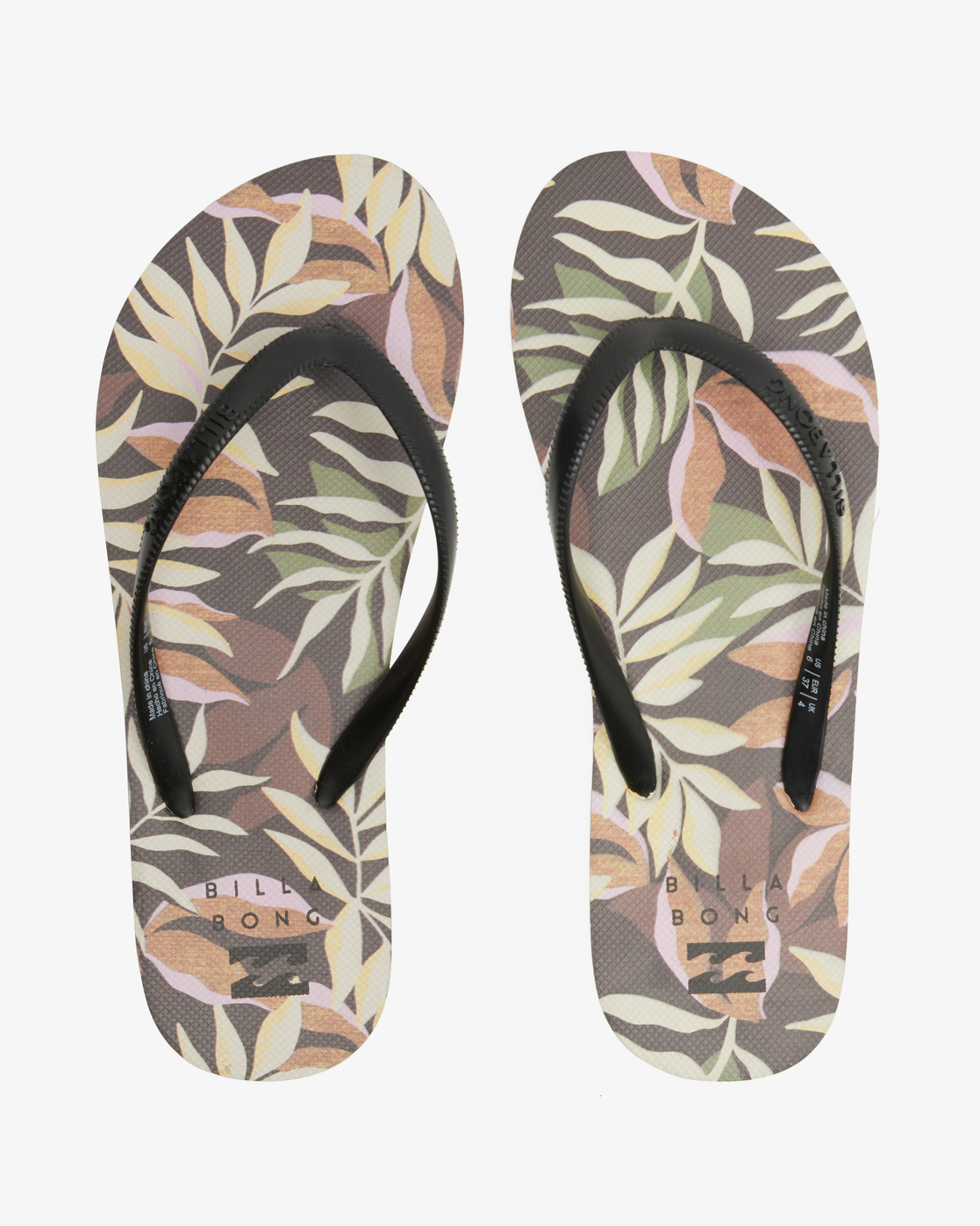 Billabong Dama Rubber Flip Flop Sandals for Women Blue