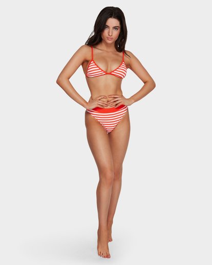 Suns Out Stripe Skimpy Tri Bikini Top Billabong