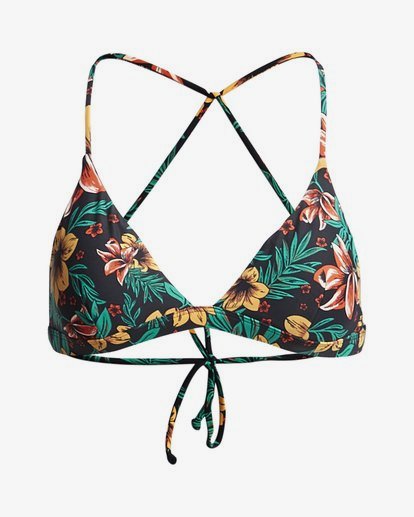 Sol Searcher Crossed Back Tri Bikini Top For Women Billabong