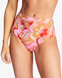 Pretty Groovy Hi Retro Mutandina Bikini A Vita Alta Da Donna Billabong