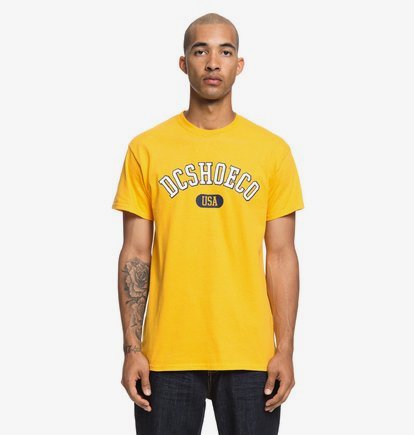 Arch - T-shirt col rond pour Homme - Jaune - DC Shoes