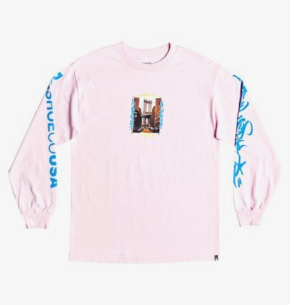 DCNYC - T-shirt à manches longues pour Homme - Rose - DC Shoes