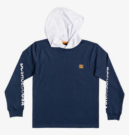 Rellin - Haut à capuche manches longues pour Garçon 8-16 ans - Bleu - DC Shoes