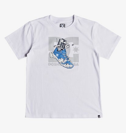 Kick Out - T-shirt col rond pour Garçon 8-16 ans - Blanc - DC Shoes