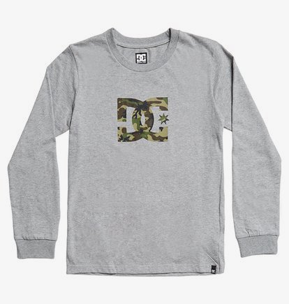 Star - T-shirt manches longues pour Garçon 8-16 ans - Gris - DC Shoes