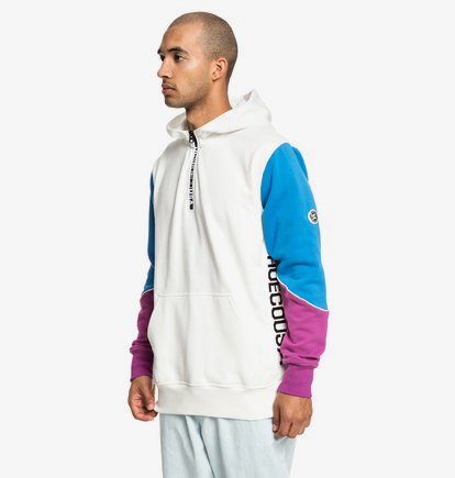 Glynroad - Sweat à capuche demi-zip pour Homme - Blanc - DC Shoes