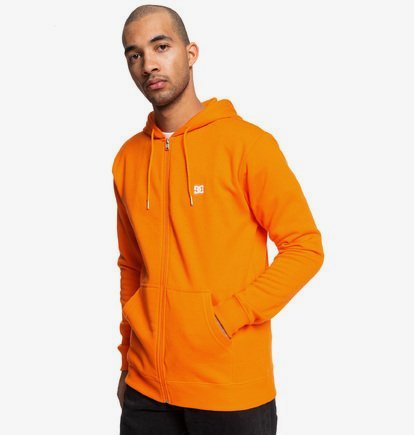 Rebel - Sweat à capuche zippé pour Homme - Orange - DC Shoes
