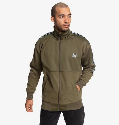 Pelton - Veste zippée col montant en polaire pour Homme - Marron - DC Shoes