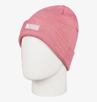 Label - Bonnet à revers pour Homme - Rose - DC Shoes