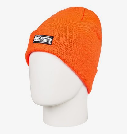 Label - Bonnet à revers pour Homme - Orange - DC Shoes