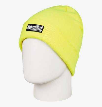 Label - Bonnet à revers pour Homme - Jaune - DC Shoes