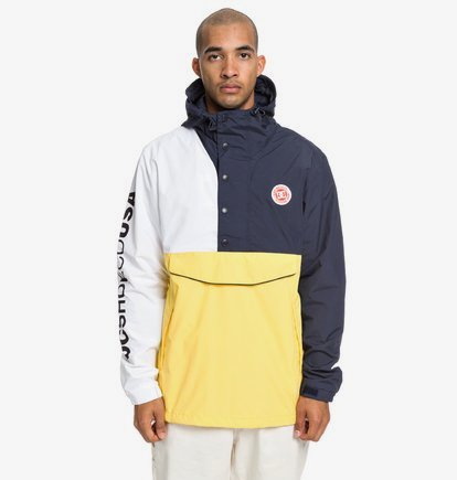 Conbren - Anorak à capuche imperméable pour Homme - Jaune - DC Shoes
