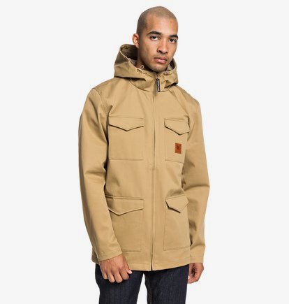 Mastaford - Veste de treillis déperlante à capuche pour Homme - Marron - DC Shoes