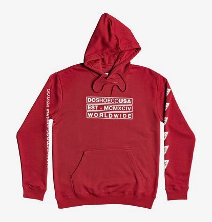 Point Perspective - Sweat à capuche pour Homme - Rouge - DC Shoes