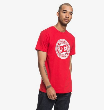 Circle Star - T-shirt col rond pour Homme - Rouge - DC Shoes