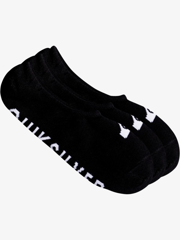 Quiksilver Quik Liner - Chaussettes invisibles [Pack de 3] pour Homme Noir