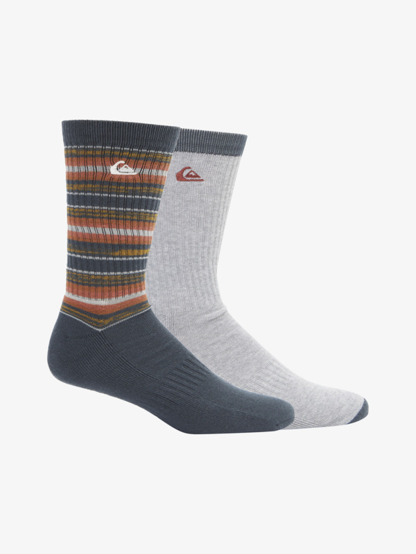 Quiksilver Qk Mesa Stripe - Pack de 2 chaussettes pour Homme Bleu