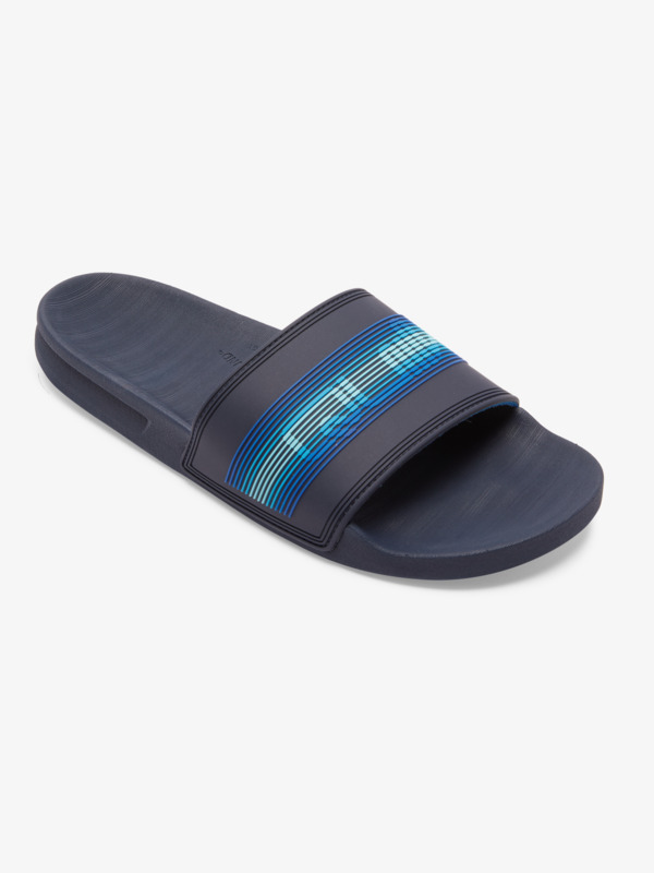 Quiksilver Rivi Wordmark Slide - Claquettes pour Homme Bleu