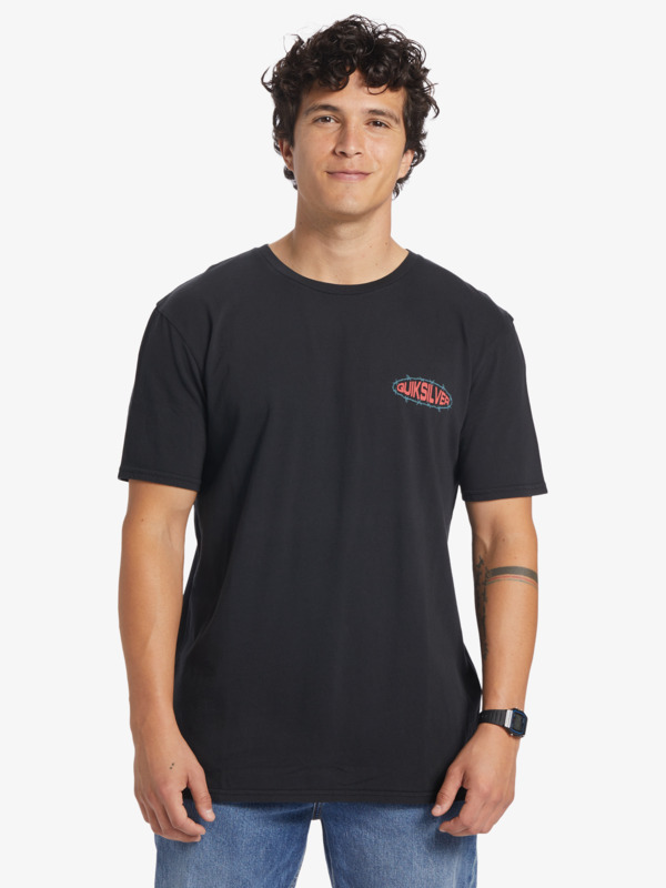 Quiksilver Guard Dog - T-shirt pour Homme Noir