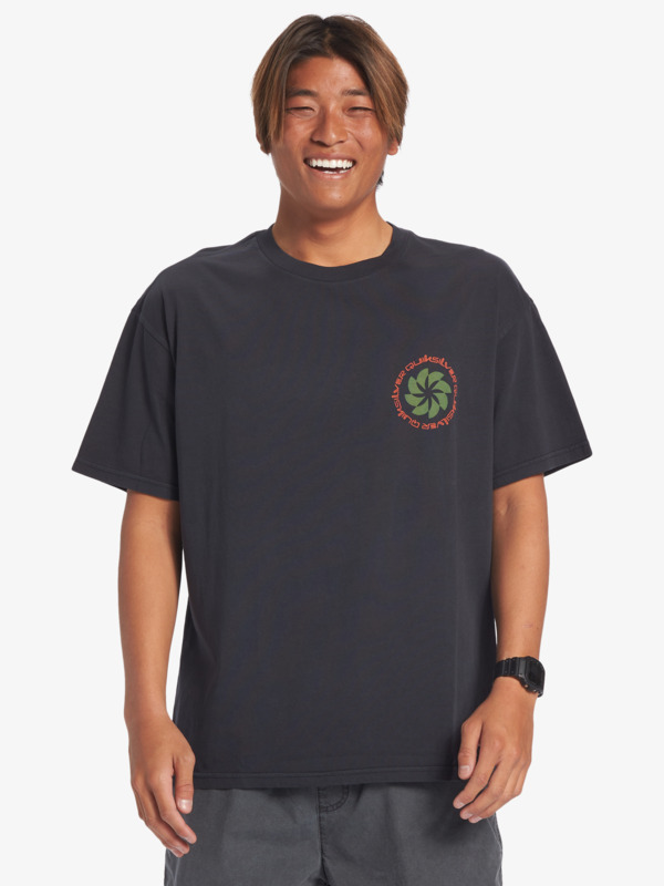 Quiksilver Tipping Sunsets - T-shirt pour Homme Noir