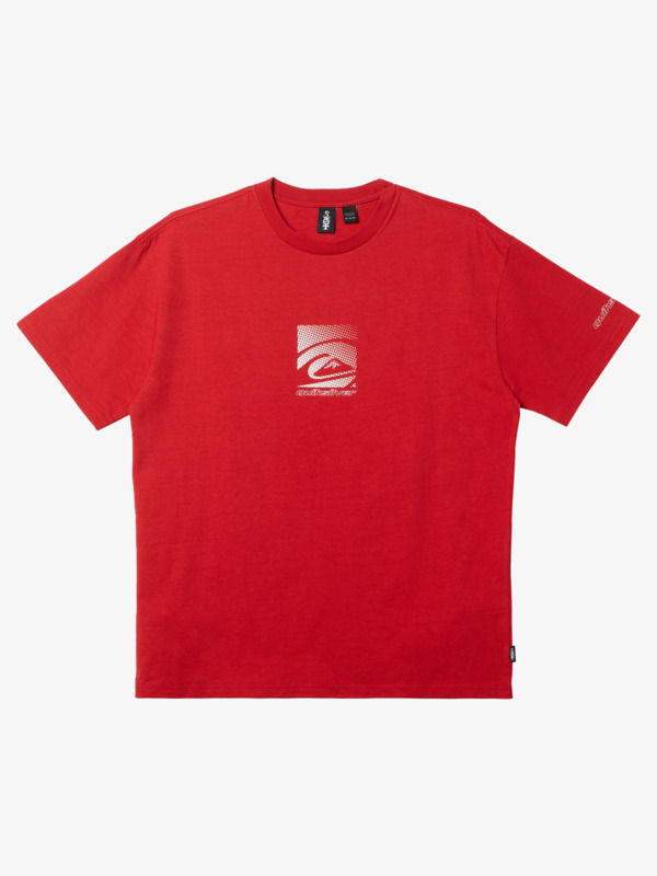 Quiksilver Cyber Tech - T-shirt oversize pour Homme Rouge