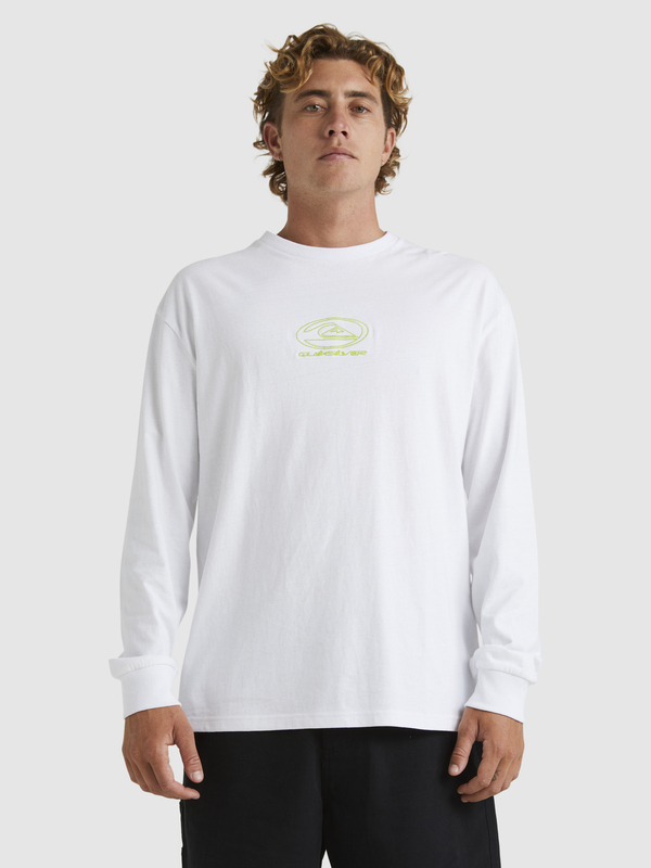 Quiksilver Tilt - T-shirt manches longues pour Homme Blanc