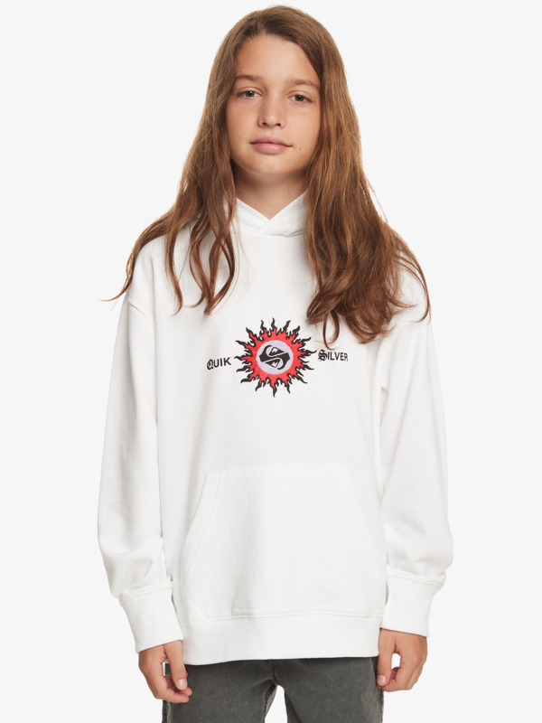 Quiksilver Radical Times - Sweat à capuche pour Garçon 10-16 Blanc