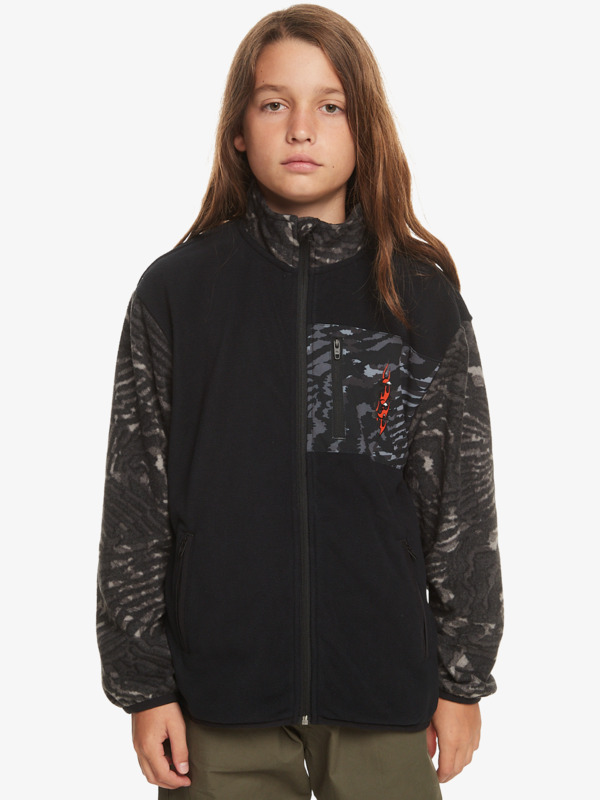 Quiksilver Radical Times - Polaire zippée pour Garçon 8-16 Noir
