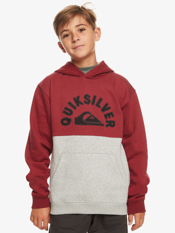Quiksilver School Again - Sweat à capuche pour Garçon 8-16 Rouge