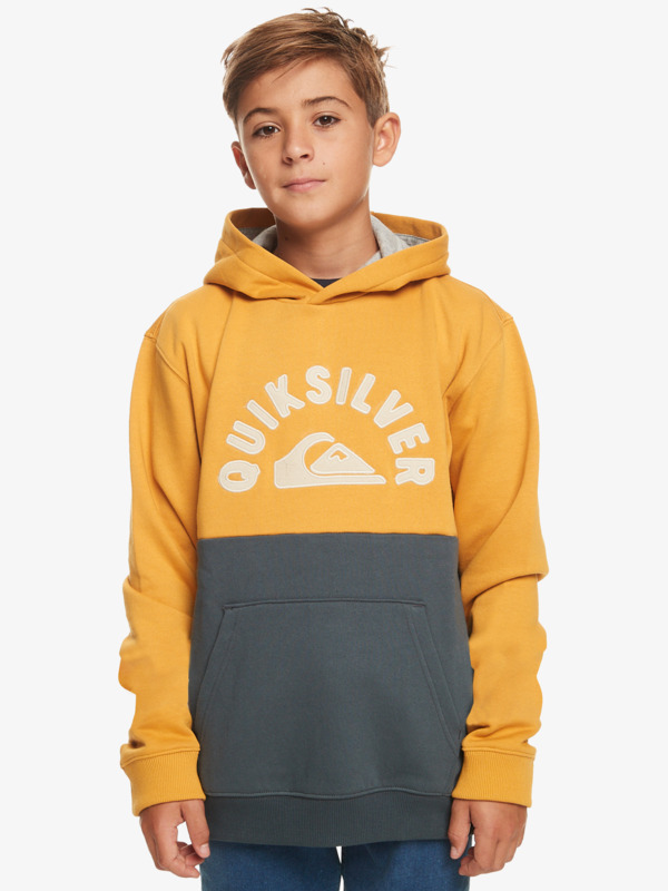 Quiksilver School Again - Sweat à capuche pour Garçon 8-16 Jaune