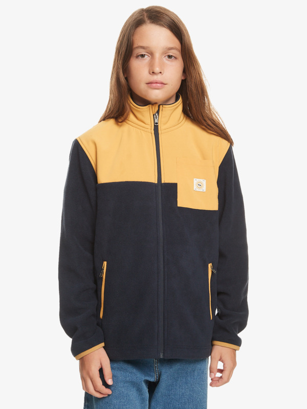 Quiksilver Taped Off - Polaire zippée pour Garçon 8-16 Bleu