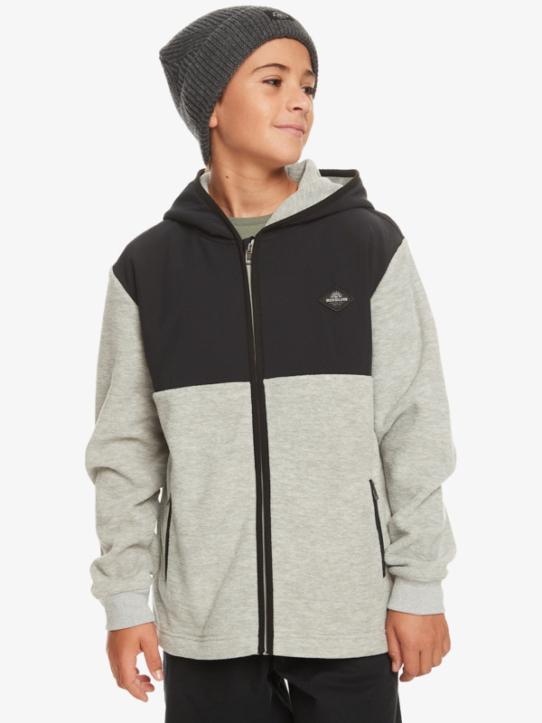 Quiksilver Taped Off - Polaire à capuche pour Garçon 8-16 Gris