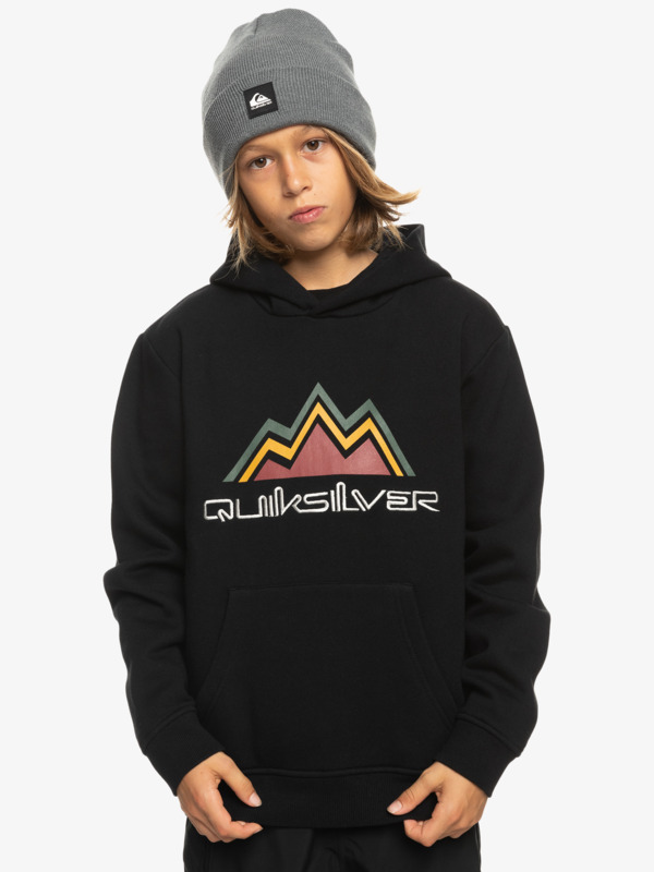 Quiksilver Big Logo - Sweat à capuche de snow technique pour Garçon 8-16 ans Noir