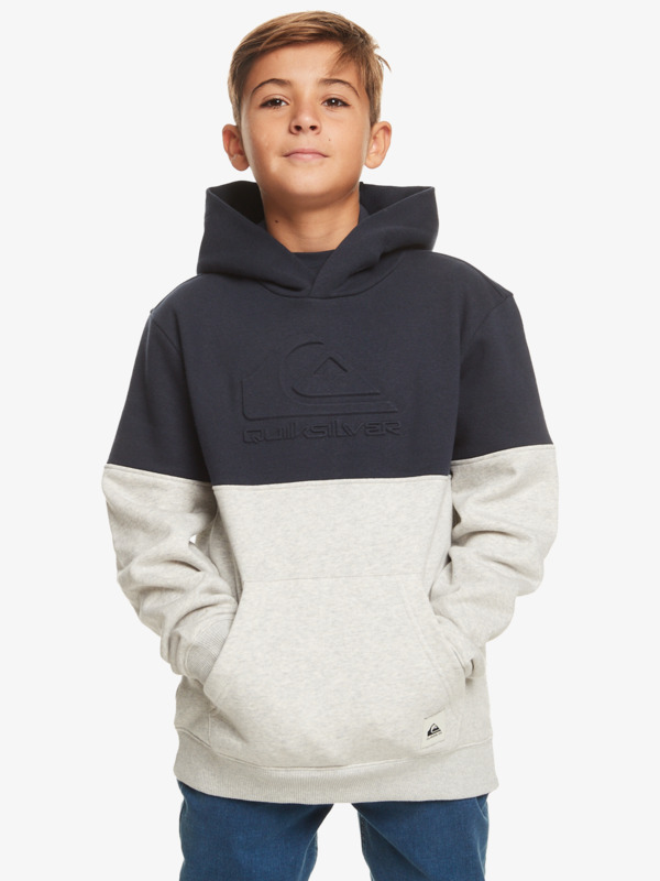 Quiksilver Emboss Hood - Sweat à capuche pour Garçon 8-16 Bleu