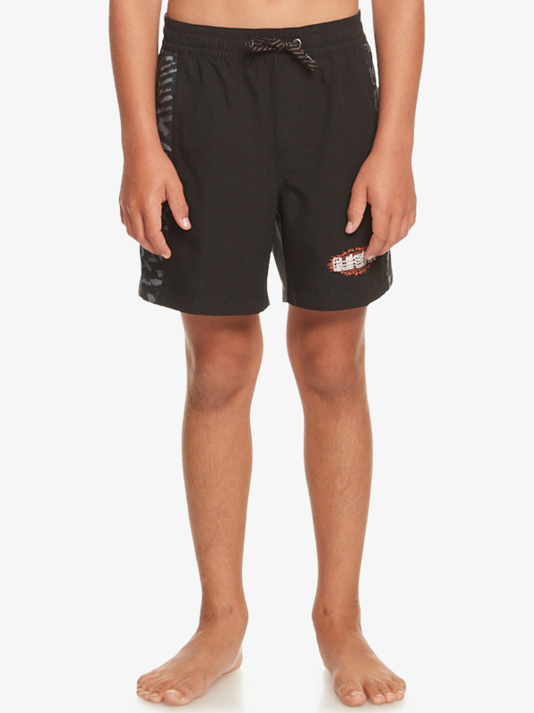 Quiksilver Radical Arch Volley 14 - Short de bain pour Garçon 8-16 Noir