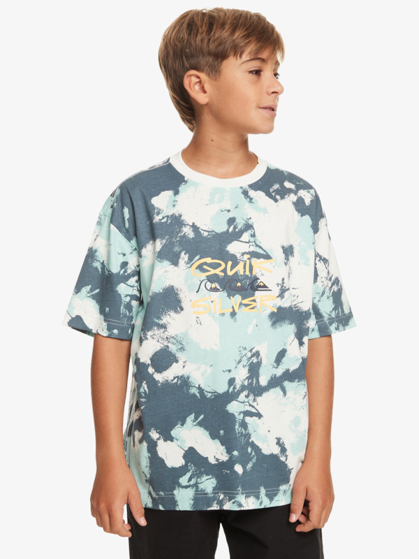 Quiksilver Mely Dye - T-shirt pour Garçon 8-16 Bleu