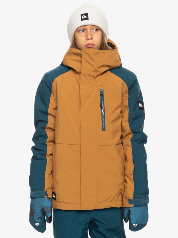 Quiksilver Mission Block - Veste de snow technique pour Garçon 4-16 Marron