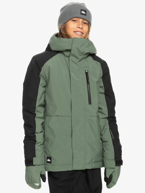 Quiksilver Mission Block - Veste de snow technique pour Garçon 4-16 Vert